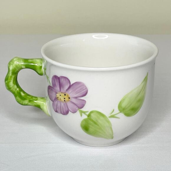 VTG Villeroy & Boch Spring Rose Violett Country Collection Cup & Saucer | EUC - Picture 4 of 10